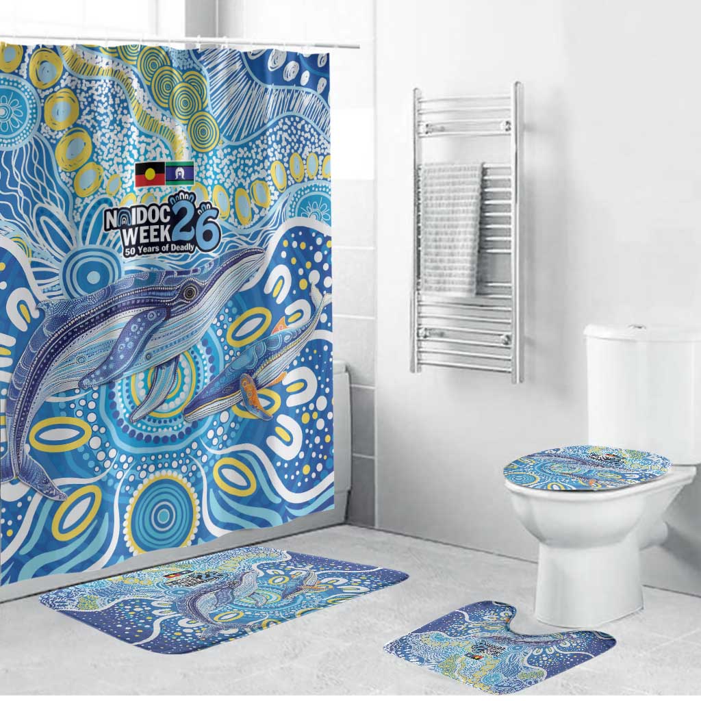 NAIDOC Week 2026 Bathroom Set Dreaming of Whales Aboriginal Dot Art