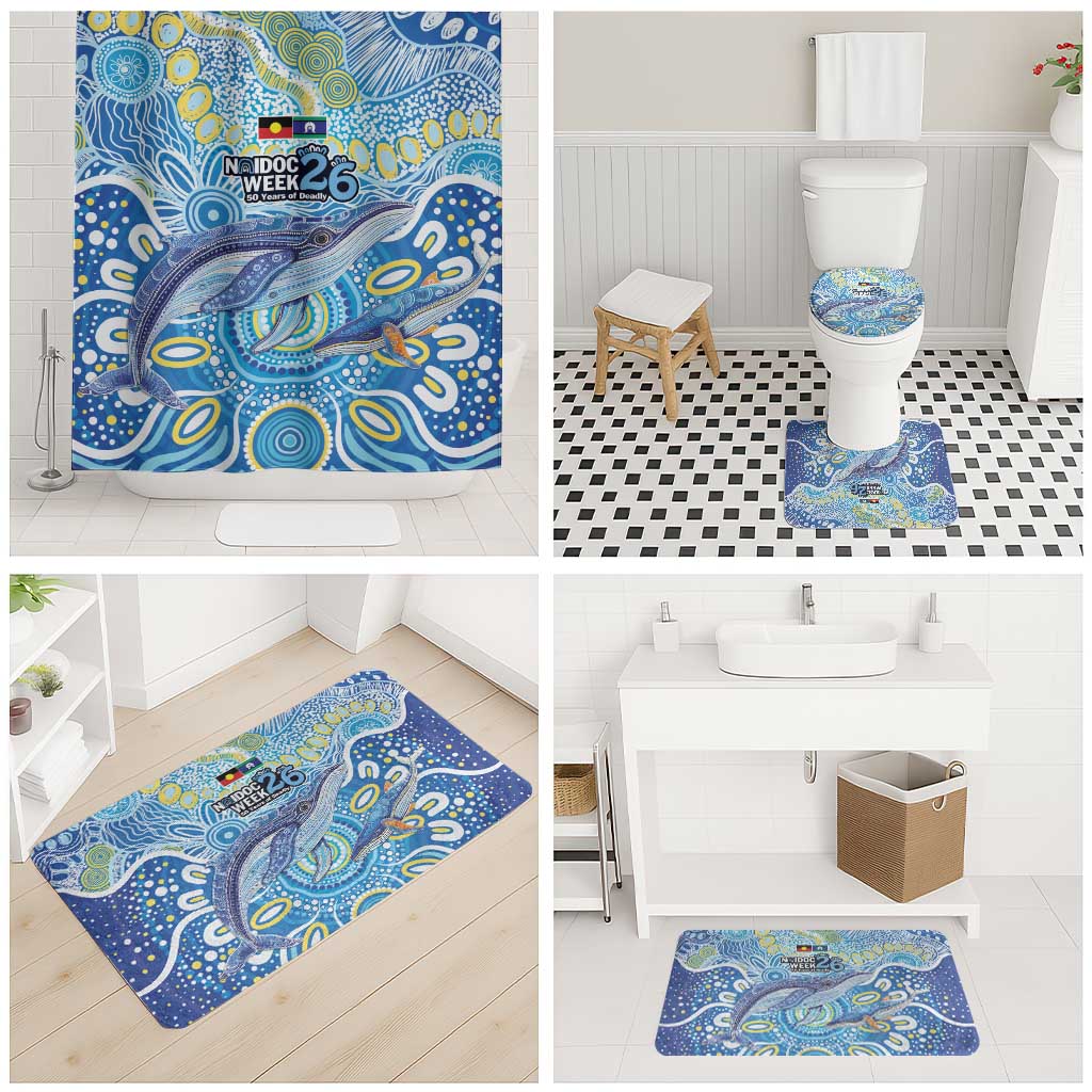 NAIDOC Week 2026 Bathroom Set Dreaming of Whales Aboriginal Dot Art