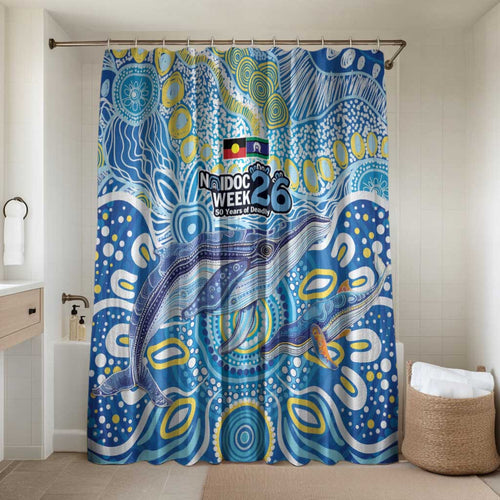 NAIDOC Week 2026 Bathroom Set Dreaming of Whales Aboriginal Dot Art