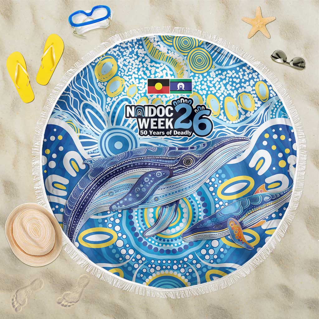 NAIDOC Week 2026 Beach Blanket Dreaming of Whales Aboriginal Dot Art