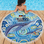 NAIDOC Week 2026 Beach Blanket Dreaming of Whales Aboriginal Dot Art