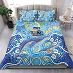 NAIDOC Week 2026 Bedding Set Dreaming of Whales Aboriginal Dot Art
