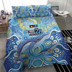 NAIDOC Week 2026 Bedding Set Dreaming of Whales Aboriginal Dot Art