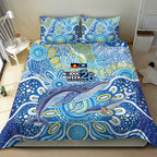 NAIDOC Week 2026 Bedding Set Dreaming of Whales Aboriginal Dot Art