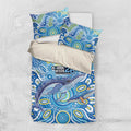 NAIDOC Week 2026 Bedding Set Dreaming of Whales Aboriginal Dot Art