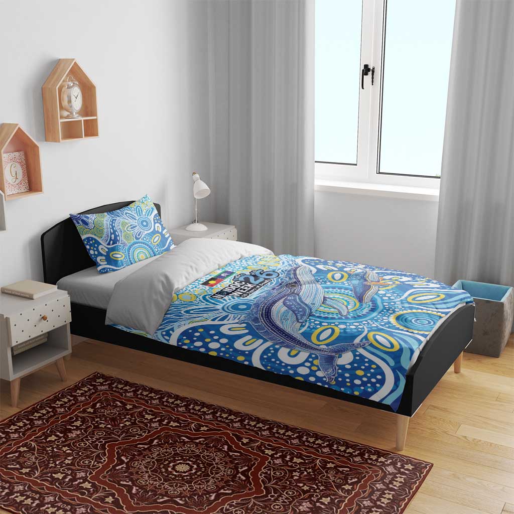 NAIDOC Week 2026 Bedding Set Dreaming of Whales Aboriginal Dot Art