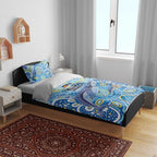 NAIDOC Week 2026 Bedding Set Dreaming of Whales Aboriginal Dot Art