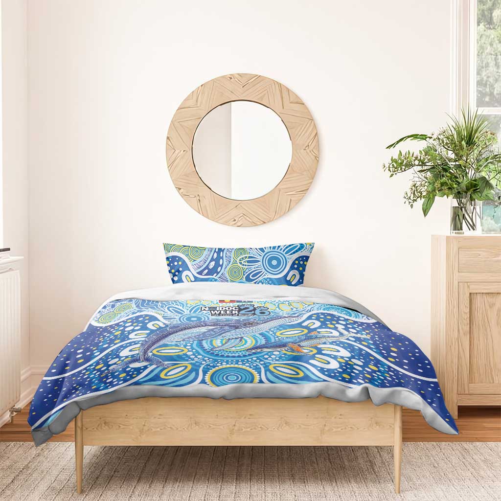 NAIDOC Week 2026 Bedding Set Dreaming of Whales Aboriginal Dot Art