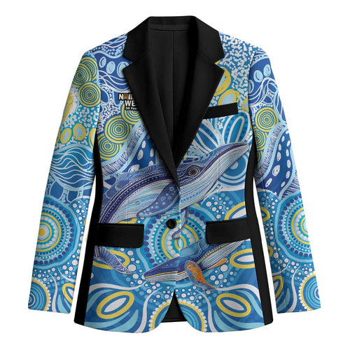 NAIDOC Week 2026 Blazer Dreaming of Whales Aboriginal Dot Art