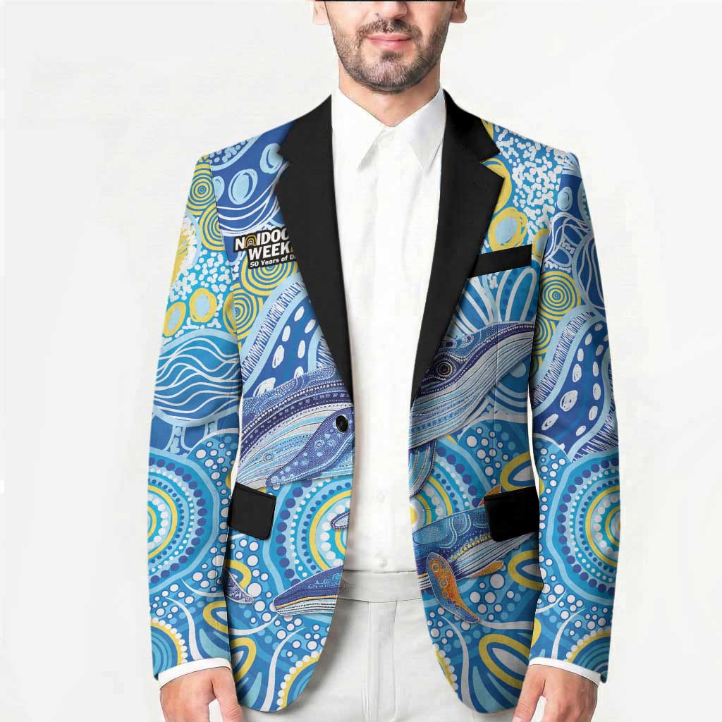 NAIDOC Week 2026 Blazer Dreaming of Whales Aboriginal Dot Art