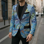 NAIDOC Week 2026 Blazer Dreaming of Whales Aboriginal Dot Art