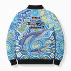 NAIDOC Week 2026 Bomber Puffer Jacket Dreaming of Whales Aboriginal Dot Art