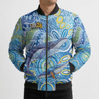 NAIDOC Week 2026 Bomber Puffer Jacket Dreaming of Whales Aboriginal Dot Art
