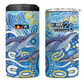 NAIDOC Week 2026 4 in 1 Can Cooler Tumbler Dreaming of Whales Aboriginal Dot Art