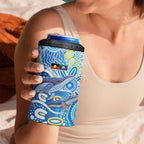 NAIDOC Week 2026 4 in 1 Can Cooler Tumbler Dreaming of Whales Aboriginal Dot Art