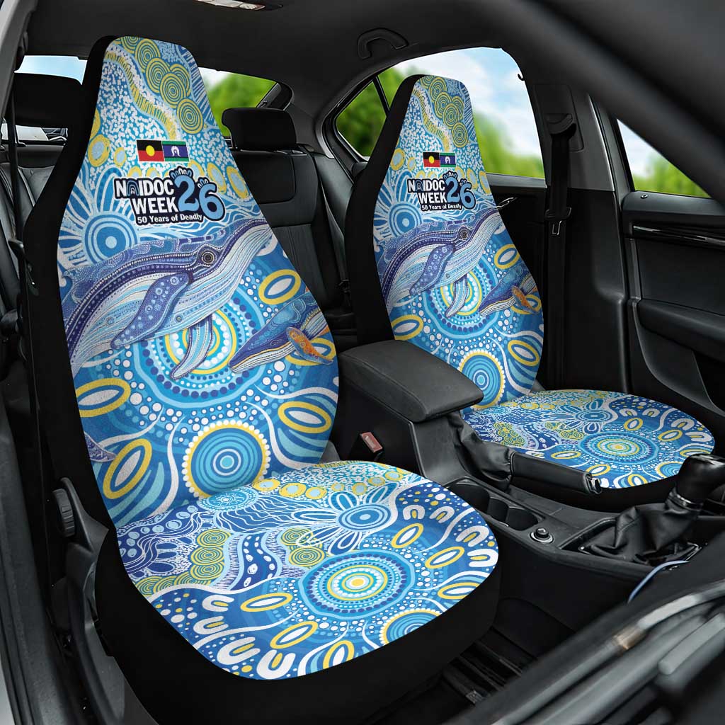 NAIDOC Week 2026 Car Seat Cover Dreaming of Whales Aboriginal Dot Art