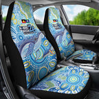 NAIDOC Week 2026 Car Seat Cover Dreaming of Whales Aboriginal Dot Art