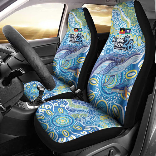 NAIDOC Week 2026 Car Seat Cover Dreaming of Whales Aboriginal Dot Art