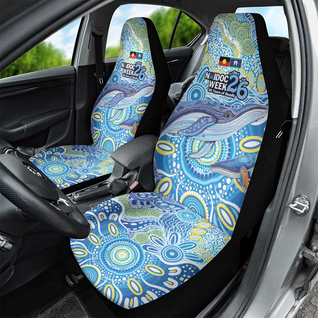 NAIDOC Week 2026 Car Seat Cover Dreaming of Whales Aboriginal Dot Art