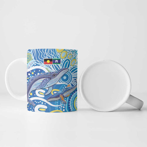 NAIDOC Week 2026 Ceramic Mug Dreaming of Whales Aboriginal Dot Art