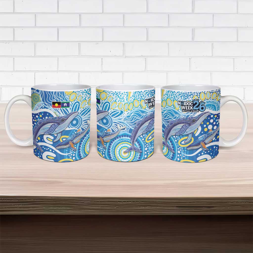 NAIDOC Week 2026 Ceramic Mug Dreaming of Whales Aboriginal Dot Art