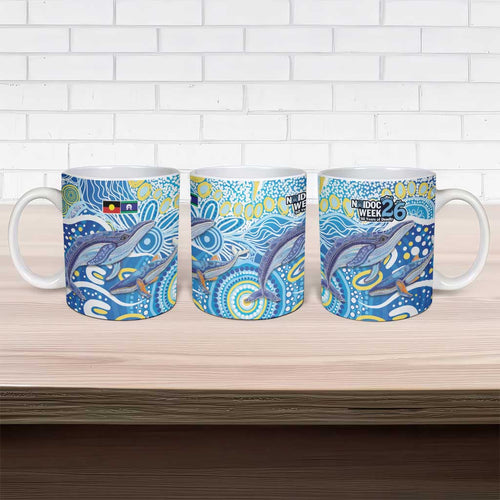 NAIDOC Week 2026 Ceramic Mug Dreaming of Whales Aboriginal Dot Art
