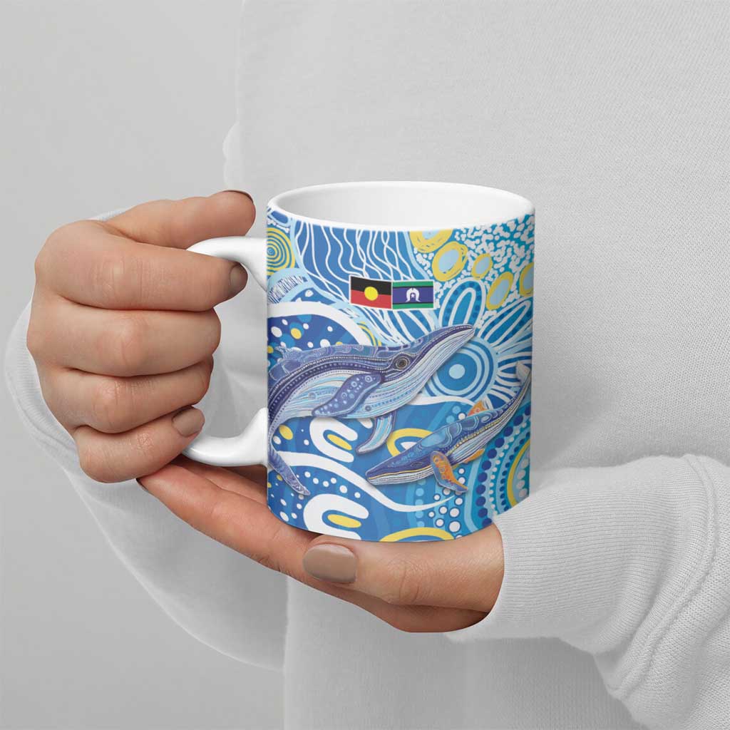 NAIDOC Week 2026 Ceramic Mug Dreaming of Whales Aboriginal Dot Art