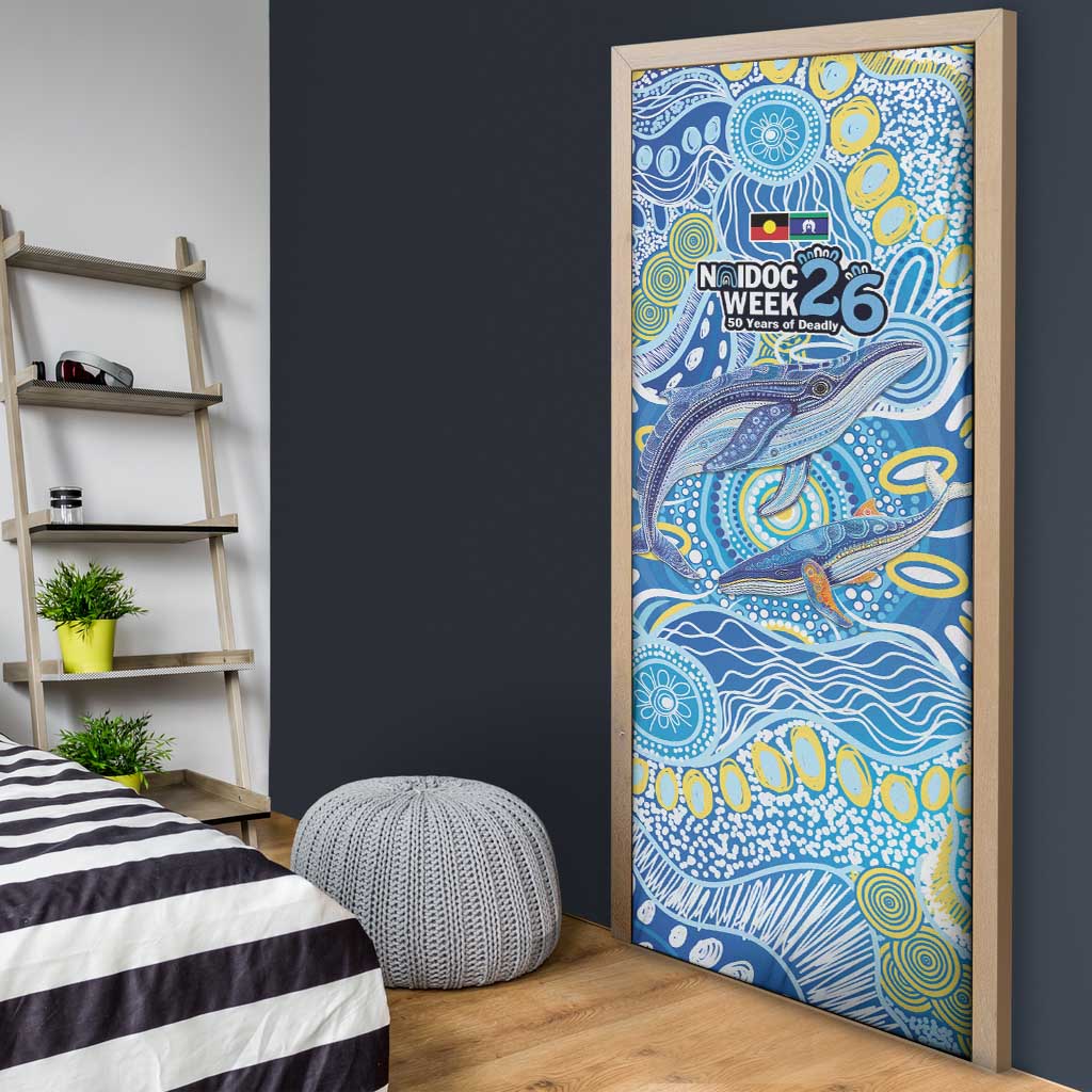 NAIDOC Week 2026 Door Cover Dreaming of Whales Aboriginal Dot Art