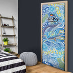 NAIDOC Week 2026 Door Cover Dreaming of Whales Aboriginal Dot Art