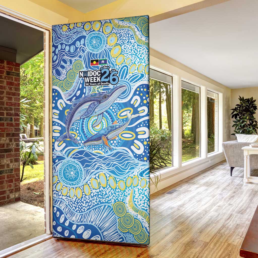 NAIDOC Week 2026 Door Cover Dreaming of Whales Aboriginal Dot Art