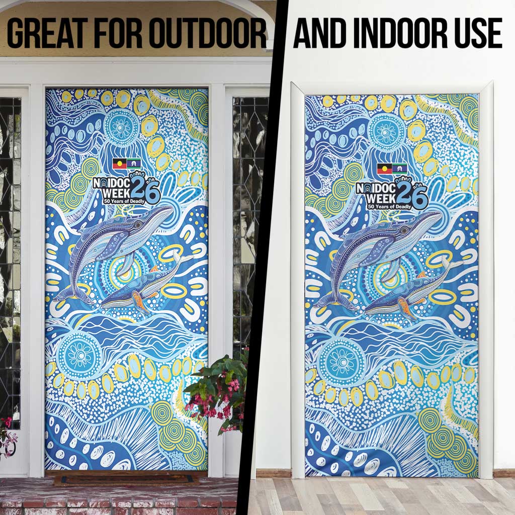 NAIDOC Week 2026 Door Cover Dreaming of Whales Aboriginal Dot Art