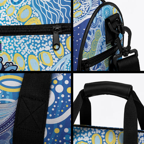 NAIDOC Week 2026 Duffle Bag Dreaming of Whales Aboriginal Dot Art