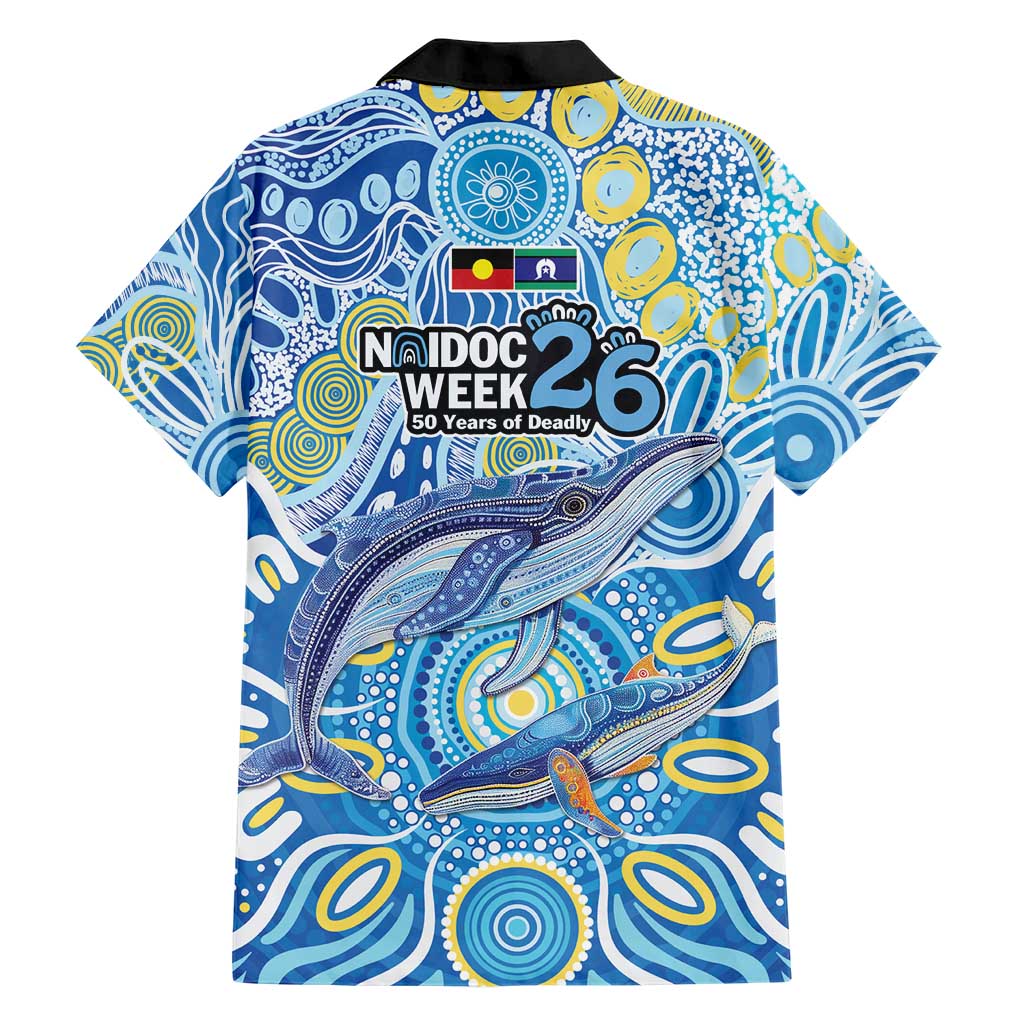 NAIDOC Week 2026 Family Matching Off Shoulder Maxi Dress and Hawaiian Shirt Dreaming of Whales Aboriginal Dot Art