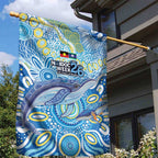 NAIDOC Week 2026 Garden Flag Dreaming of Whales Aboriginal Dot Art