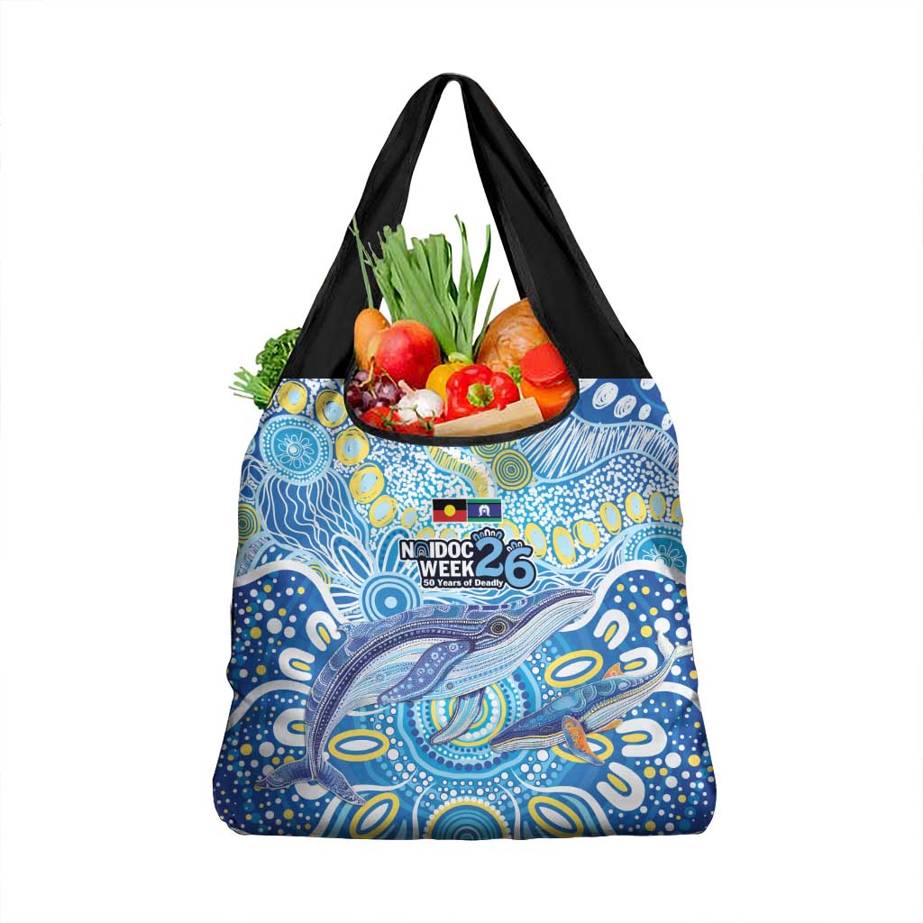 NAIDOC Week 2026 Grocery Bag Dreaming of Whales Aboriginal Dot Art