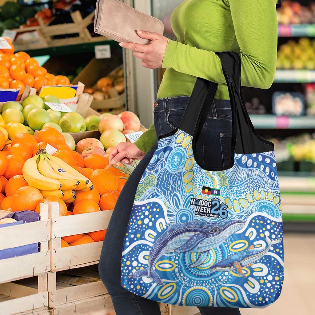 NAIDOC Week 2026 Grocery Bag Dreaming of Whales Aboriginal Dot Art