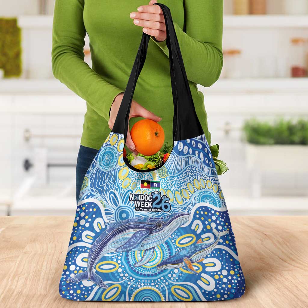 NAIDOC Week 2026 Grocery Bag Dreaming of Whales Aboriginal Dot Art
