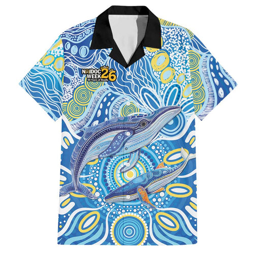 NAIDOC Week 2026 Hawaiian Shirt Dreaming of Whales Aboriginal Dot Art