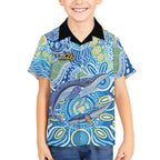 NAIDOC Week 2026 Hawaiian Shirt Dreaming of Whales Aboriginal Dot Art