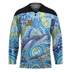 NAIDOC Week 2026 Hockey Jersey Dreaming of Whales Aboriginal Dot Art