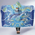 NAIDOC Week 2026 Hooded Blanket Dreaming of Whales Aboriginal Dot Art