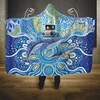 NAIDOC Week 2026 Hooded Blanket Dreaming of Whales Aboriginal Dot Art