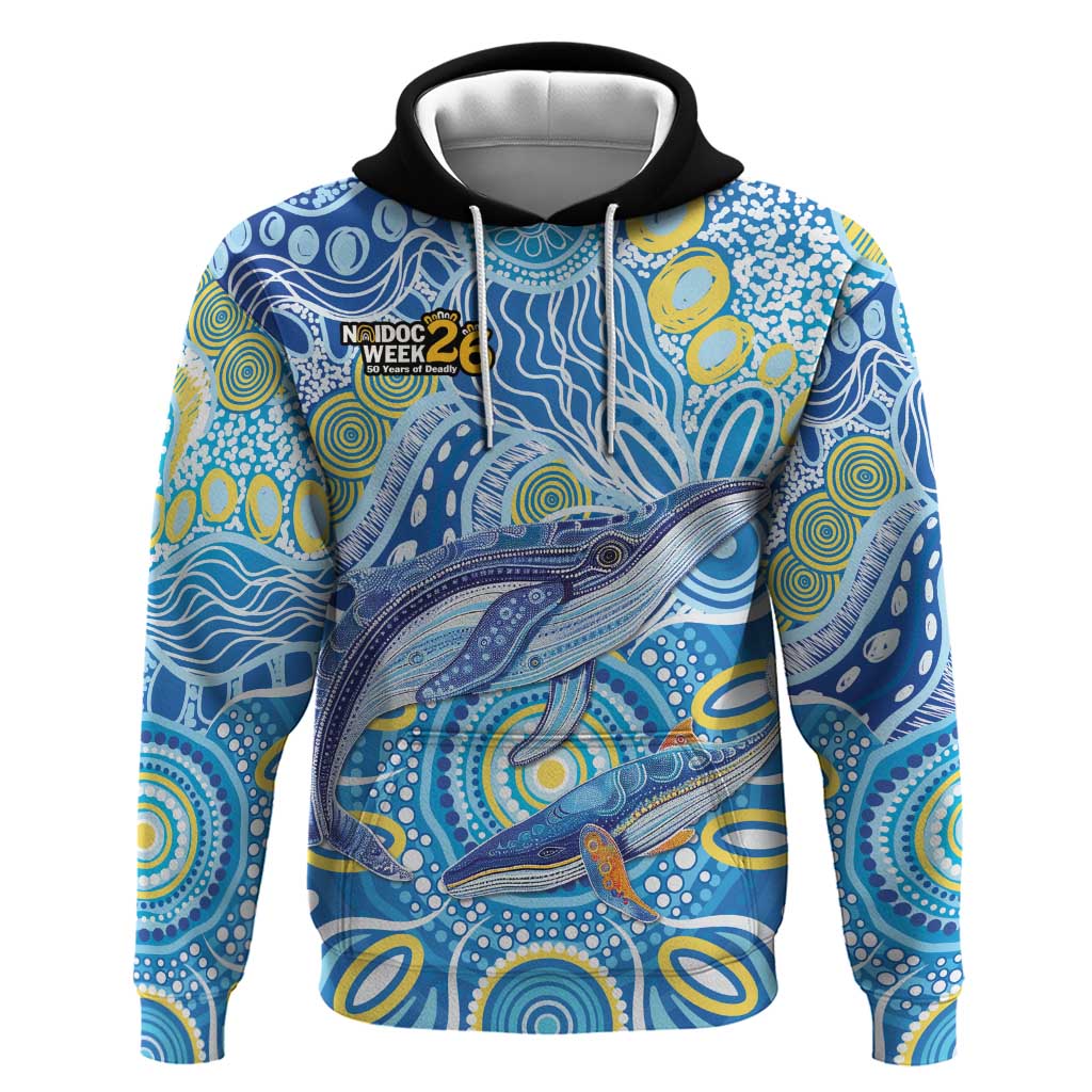 NAIDOC Week 2026 Hoodie Dreaming of Whales Aboriginal Dot Art