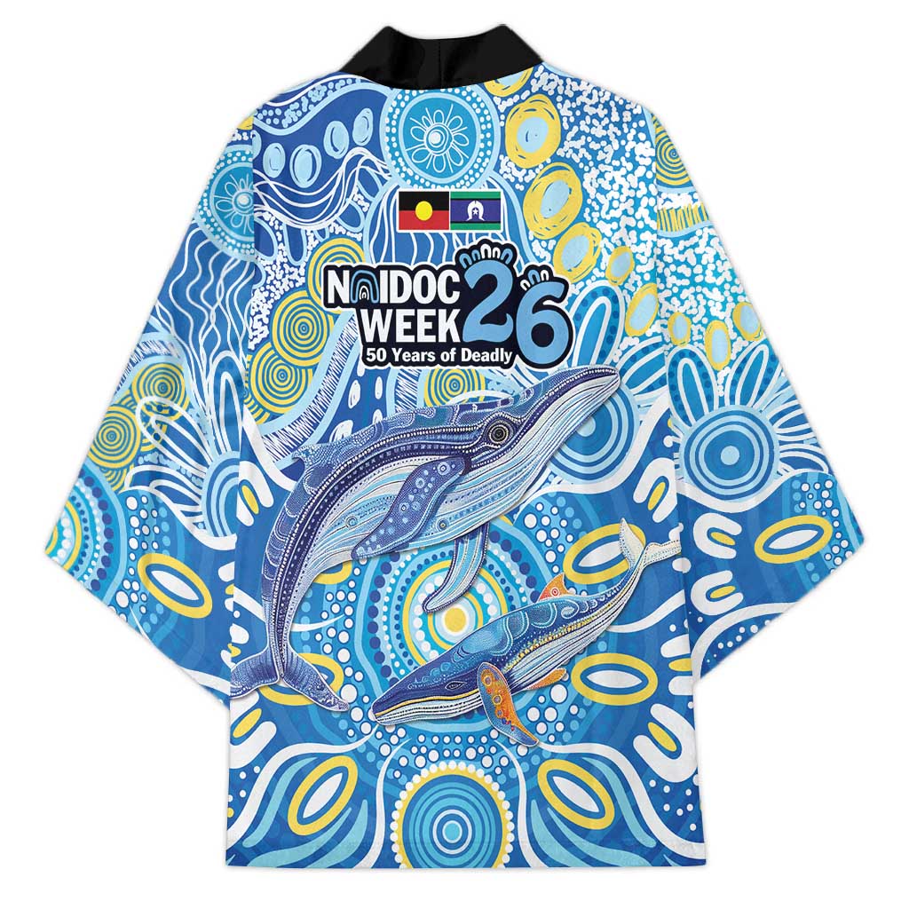 NAIDOC Week 2026 Kimono Dreaming of Whales Aboriginal Dot Art