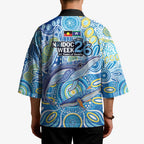 NAIDOC Week 2026 Kimono Dreaming of Whales Aboriginal Dot Art