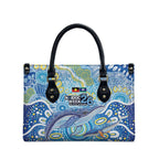 NAIDOC Week 2026 Leather Bag Dreaming of Whales Aboriginal Dot Art