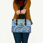 NAIDOC Week 2026 Leather Bag Dreaming of Whales Aboriginal Dot Art