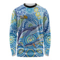 NAIDOC Week 2026 Long Sleeve Shirt Dreaming of Whales Aboriginal Dot Art