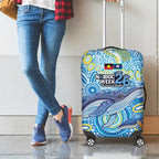 NAIDOC Week 2026 Luggage Cover Dreaming of Whales Aboriginal Dot Art