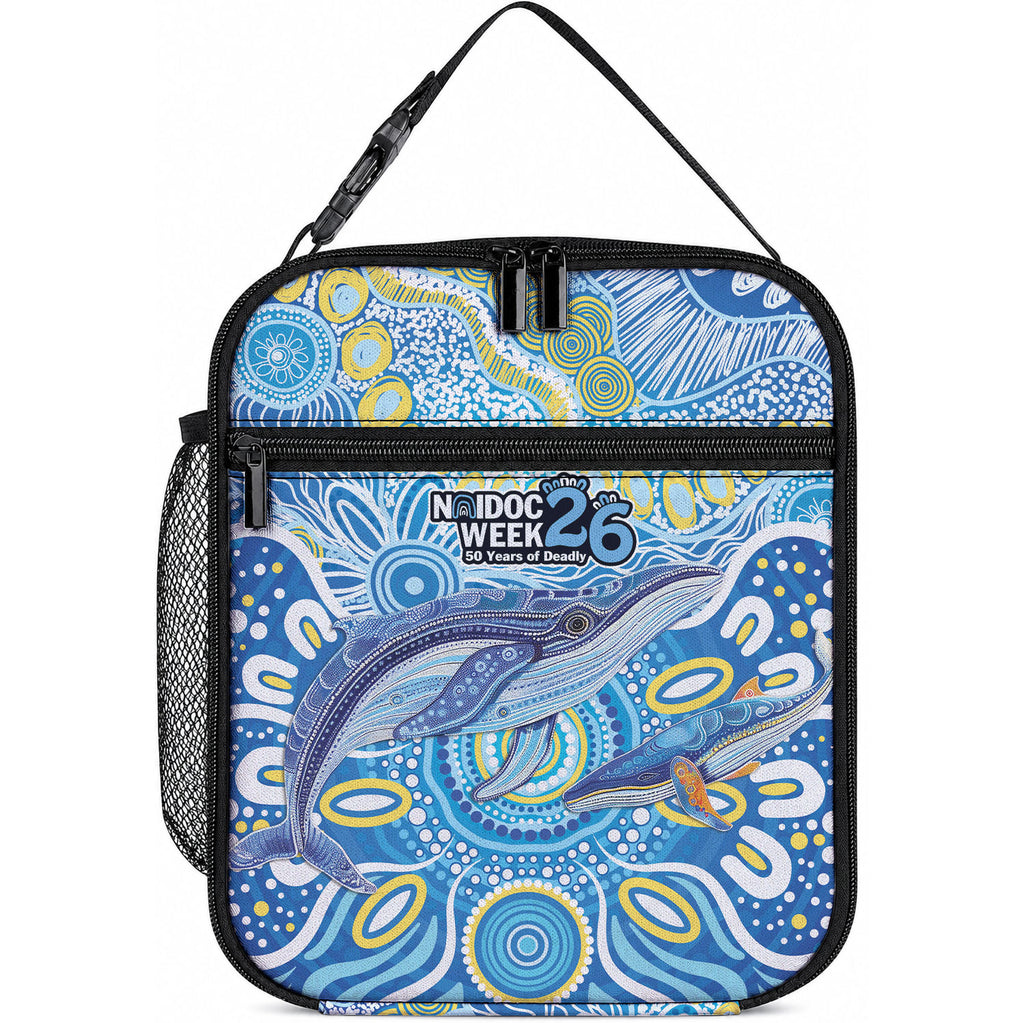 NAIDOC Week 2026 Lunch Bag Dreaming of Whales Aboriginal Dot Art